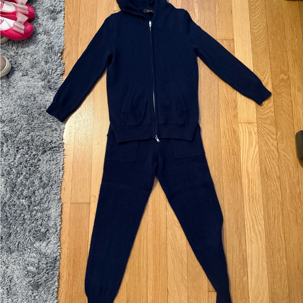 Quince Kids Cashmere Navy set size 5T